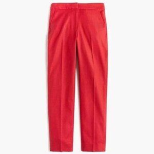 {J Crew} Easy Pant Stretch Linen Blend Pants
